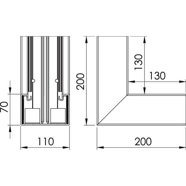 GK-I70110RW Internal corner  70x110mm image 2