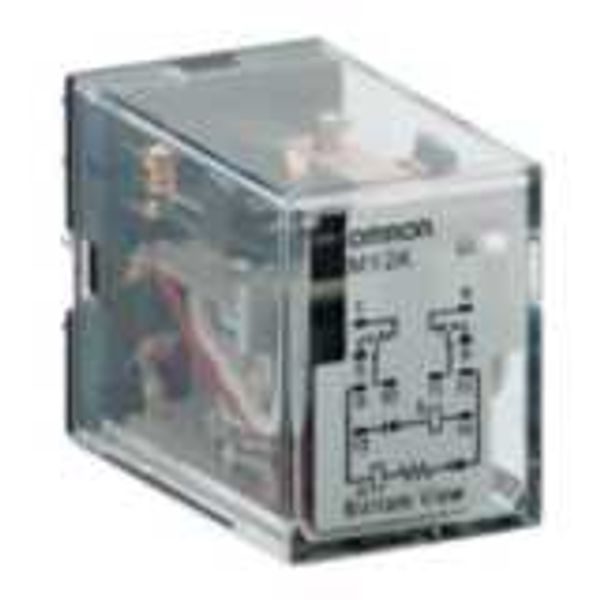 Latching relay, plug-in, 14-pin, DPDT, 3 A, image 1