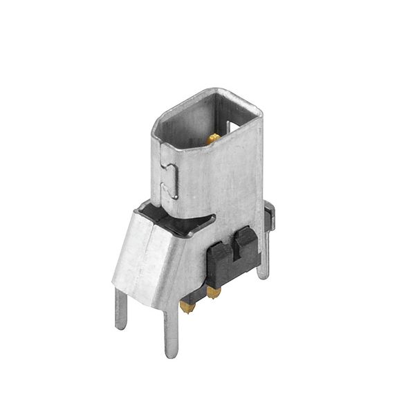 PCB plug-in connector data, Clip-on flange, THT/THR solder connection, image 1