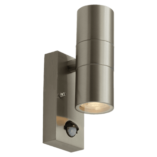 Acero Bi-directional Wall Light PIR Stainless Steel image 1