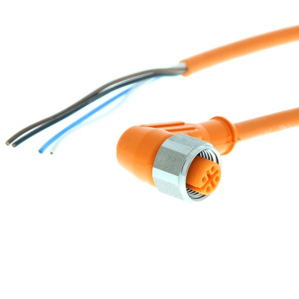 Sensor cable, M12 right-angle socket (female), 4-poles, PVC washdown r AA024082A image 2