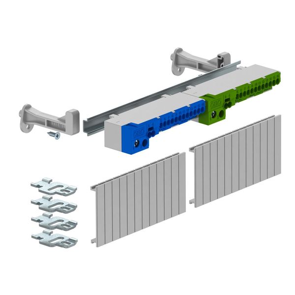 KLS-SDB 12S Terminal strip set with screwless terminals for SDB 12 image 1