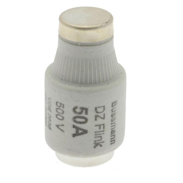 Fuse-link, low voltage, 50 A, AC 500 V, D3, 27 x 18 mm, gR, IEC, fast-acting image 2