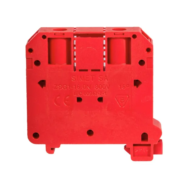 Rail-mounted screw terminal block ZSG1-16.0Nc red image 1