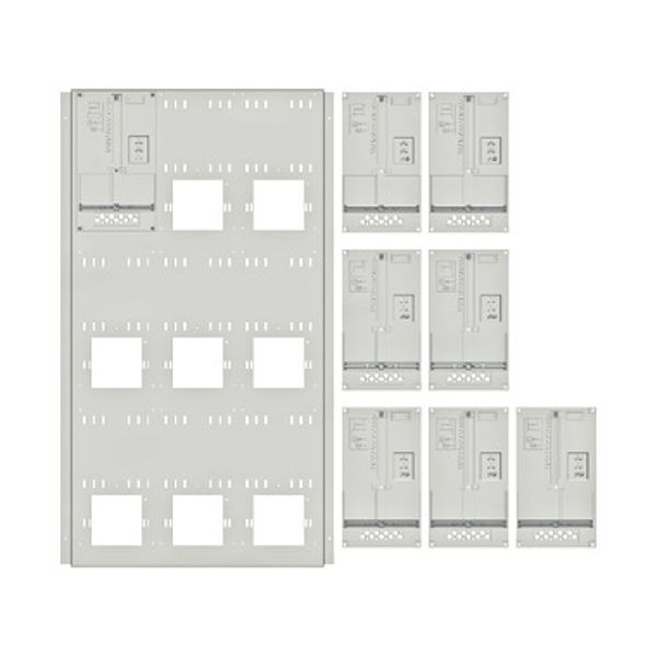 Set Meter box insert 3-rows, 9 meter boards/27 Modul heights image 1