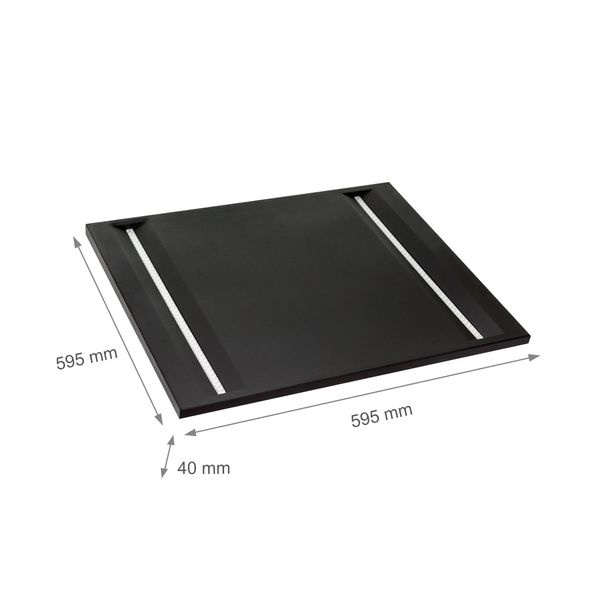 ALGINE LINE LED 230V 44W 120lm/W IP20 600x600mm NW CEILING PANEL BLACK image 10