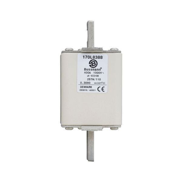 Fuse-link, high speed, 400 A, AC 1000 V, Size 2, 61 x 75 x 140 mm, aR, DIN, IEC, single indicator image 9