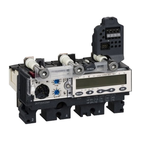 trip unit MicroLogic 6.2 E-M for ComPact NSX 100/160/250 circuit breakers, electronic, rating 50 A, 3 poles 3d image 2
