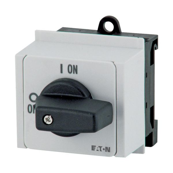 On-Off switch, P1, 32 A, service distribution board mounting, 3 pole, 1 N/O, 1 N/C, with black thumb grip and front plate image 8