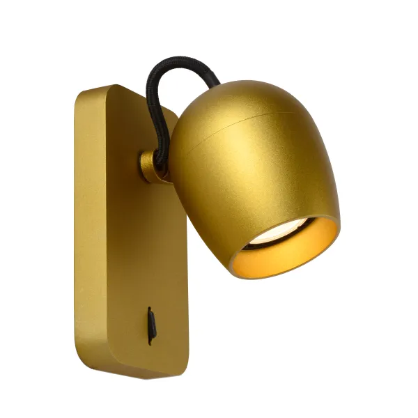 PRESTON  Ceiling Spotlight 1x GU10/5W Satin Brass image 1