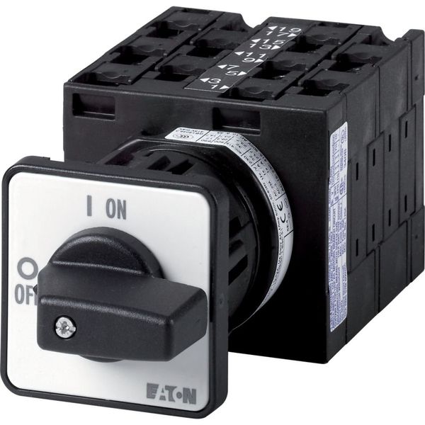 Step switches, T3, 32 A, centre mounting, 5 contact unit(s), Contacts: 10, 30 °, maintained, With 0 (Off) position, 0-10, Design number 15248 image 2