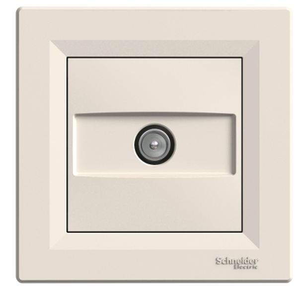 Asfora, TV socket ending, 1dB, cream image 2