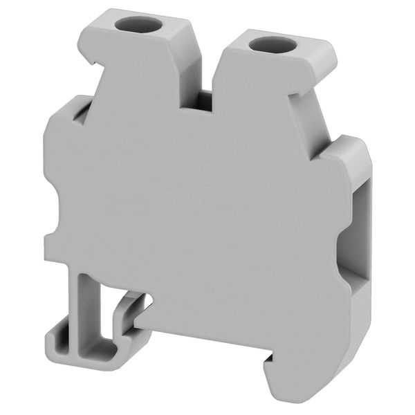 SCREW TERMINAL, MINI, FOR 15MM DIN RAIL, FEED THROUGH, 2 POINTS, 4MM² image 1