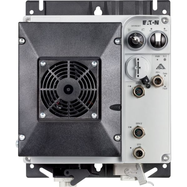 Speed controllers, 8.5 A, 4 kW, Sensor input 4, 230/277 V AC, AS-Interface®, S-7.4 for 31 modules, HAN Q4/2, STO (Safe Torque Off), with fan image 15