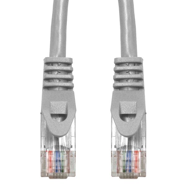 Patchcord RJ45 unshielded, Cat.6, PVC, grey, 5.0m image 2