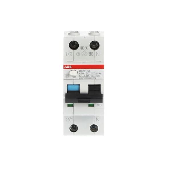 DS201 M B20 AC30 Residual Current Circuit Breaker with Overcurrent Protection image 3