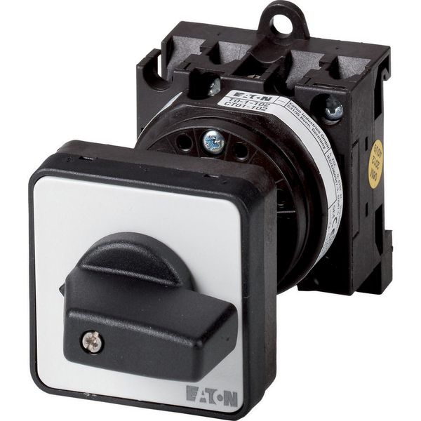 On-Off switch, 3 pole + N, 20 A, 90 °, rear mounting image 2