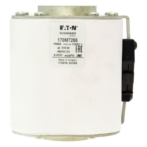 Fuse-link, high speed, 1900 A, AC 1500 V, size 4, 120 x 105 x 125 mm, aR, IEC, single indicator image 15