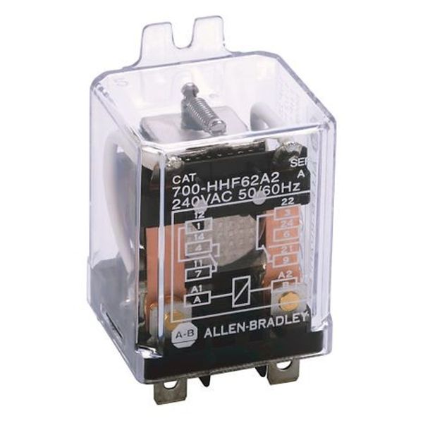 Allen-Bradley, 700-HHF General Purpose Flange Cover Power Relay, 30 Amp Contact, SPST-NO-DM, 120V 50/60Hz image 1