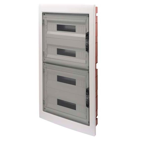 DISTRIBUTION BOARD WITH SMOKED TRANSPARENT DOOR (18X4) 72 MODULES IP40 image 2