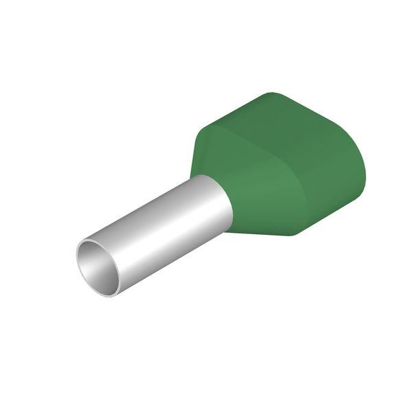 Wire end ferrule, Twin wire-end ferrule, 6 mm², Stripping length: 20 m image 1