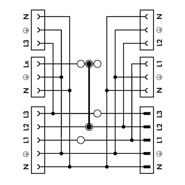 Three-phase to single-phase distribution connector with phase selectio image 8