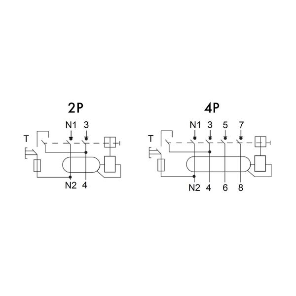 Residual Current Circuit Breaker 10kA, 63A, 4-pole, 300mA, S image 3