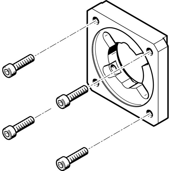 EAMF-A-38A-70A Motor flange image 1