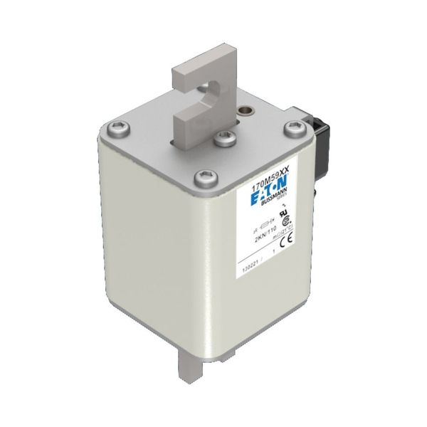 Fuse-link, high speed, 250 A, AC 1000 V, size 2, 59 x 77 x 75 mm, aR, IEC, UL, single indicator image 7