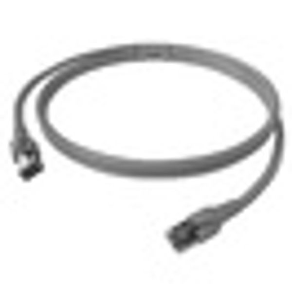 Patchcord RJ45 shielded Cat.6a 10GB, LS0H, grey,   10.0m image 4