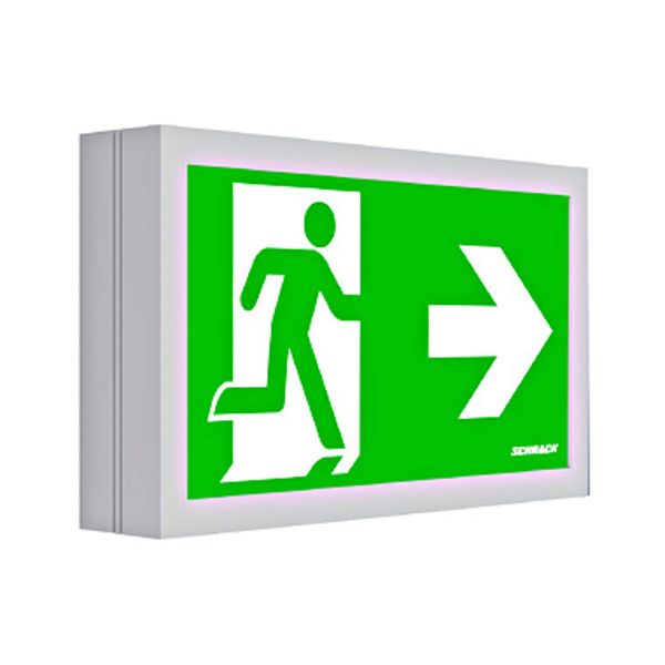 Emergency luminaire MM white, LED, wall surface image 1