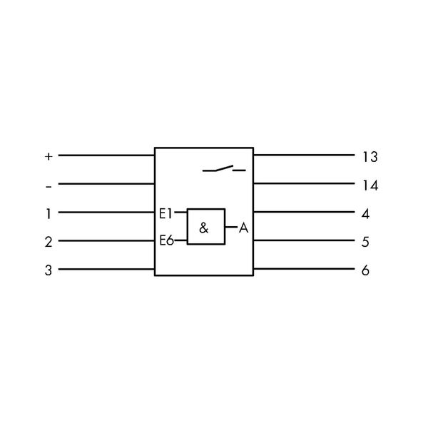 AND gate module with 6 inputs light gray image 4