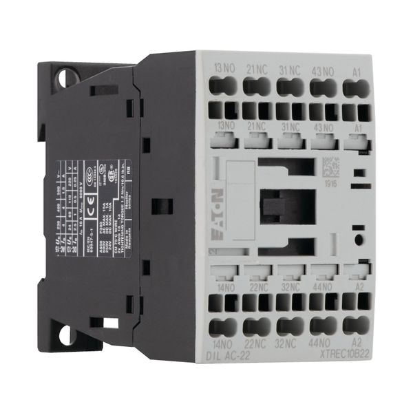 Contactor relay, 24 V 50 Hz, 2 N/O, 2 NC, Spring-loaded terminals, AC operation image 17