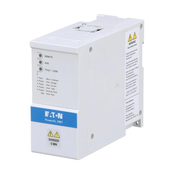 Variable frequency drive, 230 V AC, 3-phase, 4.8 A, 1.1 kW, IP20/NEMA0, Radio interference suppression filter, Brake chopper, FS1 image 3