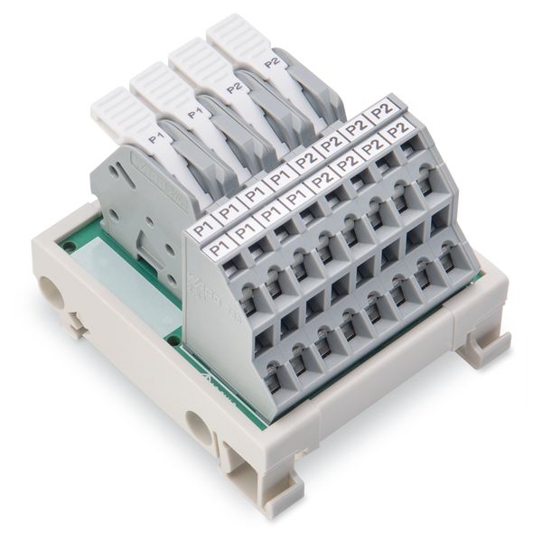 830-800/000-315 Potential distribution module; 2 potentials; with 2 input clamping points each image 3
