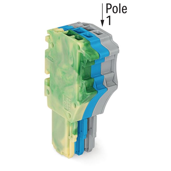 1-conductor female connector Push-in CAGE CLAMP® 1.5 mm² green-yellow/ image 2