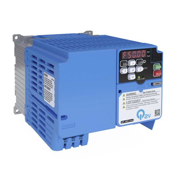 Inverter Q2V, 400 V, ND: 4.1 A / 1.5 kW, HD: 3.4 A / 1.1 kW, IP20, EMC image 3