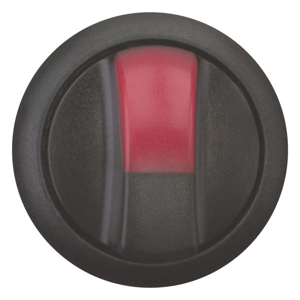 Illuminated selector switch actuator, RMQ-Titan, With thumb-grip, maintained, 2 positions, red, Bezel: black image 3