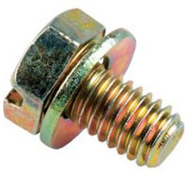M6-10 HF screw - with contact washer image 1