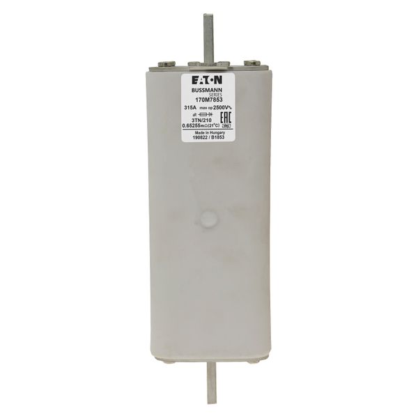 Fuse-link, high speed, 315 A, AC 2500 V, DIN 3, aR, DIN, with indicator image 16