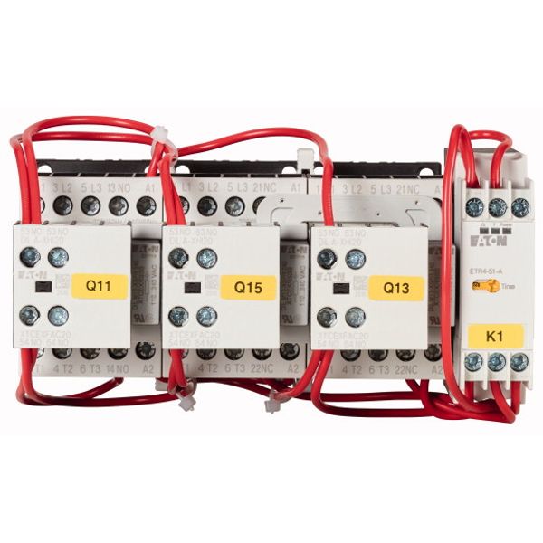 Star-delta contactor combination, 380 V 400 V: 7.5 kW, 24 V DC, DC operation image 1