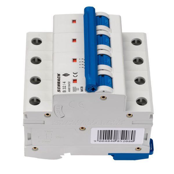 Miniature Circuit Breaker (MCB) AMPARO 6kA, B 32A, 4-pole image 2