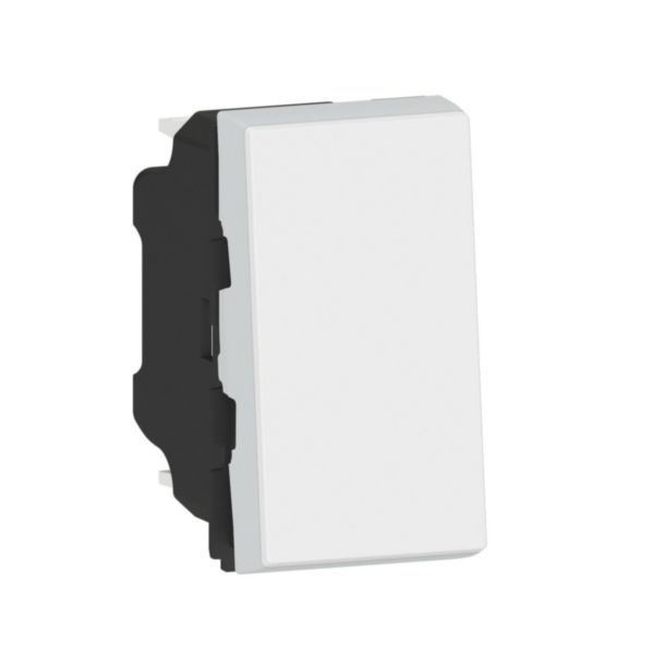 Mosaic Easy-Led 10A 1-module switch or two-way switch - white image 1