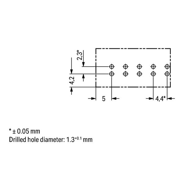 Socket for PCBs straight 5-pole white image 5