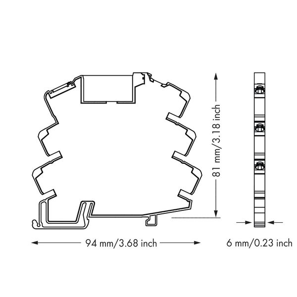 857-368/006-000 Relay module; Nominal input voltage: 230 VAC; 1 changeover contact image 4