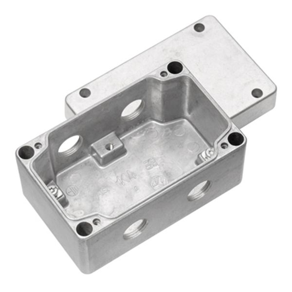 Metal housing, 130 x 82 x 72 mm image 1