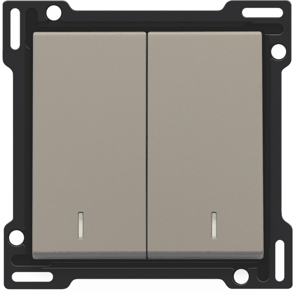 Finishing set with double lens for two-circuit switch, two-way switch image 2