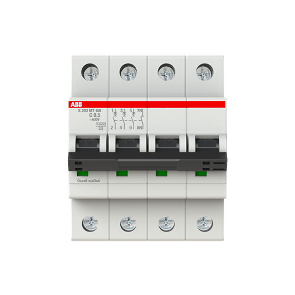 S203MT-C0,5NA Miniature Circuit Breakers MCBs - 3+NP - C - 0.5 A image 5