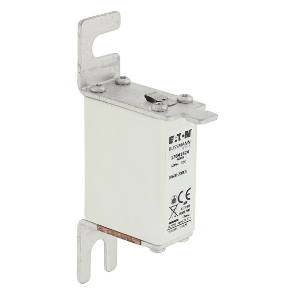 Fuse-link, high speed, 400 A, AC 600 V, size 000, 21 x 40 x 100 mm, aR, DIN, IEC, single indicator image 22