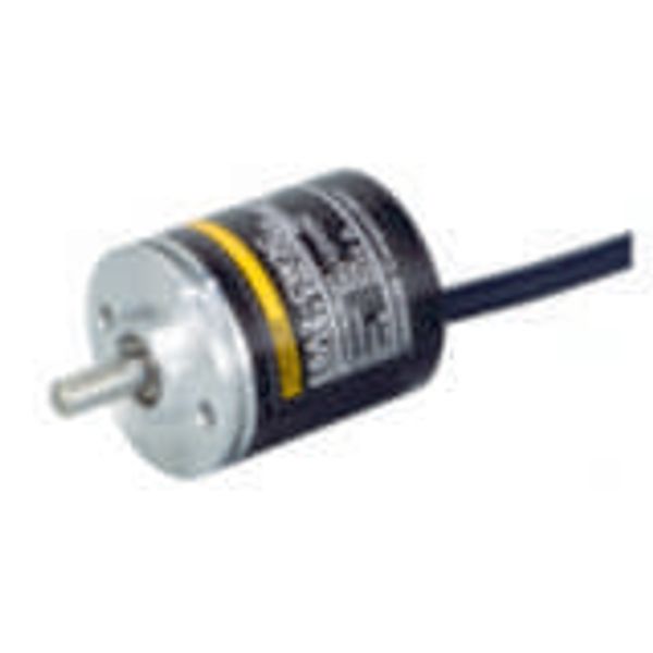 Encoder, incremental, 200ppr, 12-24 VDC, 2-phase, NPN open collector, E6A21056M image 1